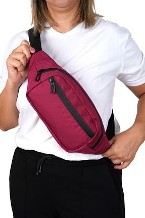 کیف کمری زرشکی زنانه پارچه ای Captain Bag - کد 861250004