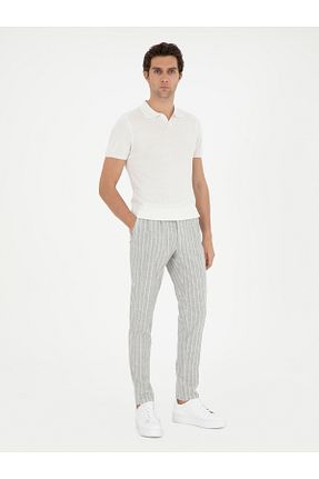 شلوار طوسی مردانه کتان Cacharel - کد 862449937
