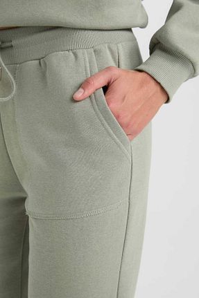 شلوار کرمگن خاکی زنانه رگولار Defacto - کد 862459355