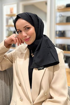 شال مشکی زنانه پنبه ای Armine - کد 862471579