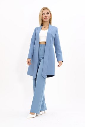 ست بالاتنه و پائین تنه سایز بزرگ سرمه ای زنانه کش دار ÖNDER ÖZSOY - کد 862478565