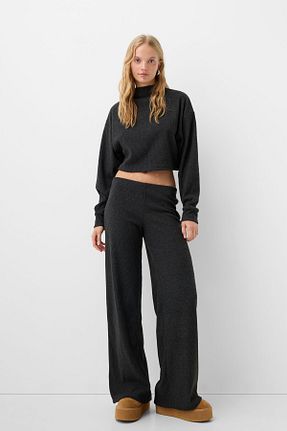 شلوار طوسی زنانه پلی استر Bershka - کد 862482522