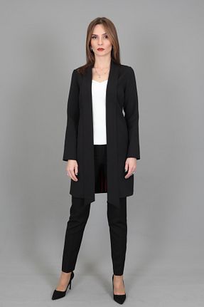 کت و شلوار مشکی زنانه یقه کتی ÖNDER ÖZSOY - کد 862831727