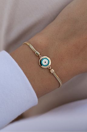 دستبند طلا زرد زنانه 14 عیار Oroline Kuyumculuk - کد 358633839