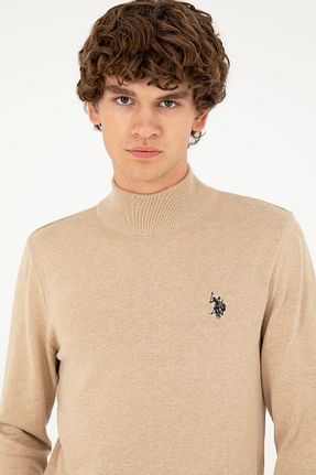 پلیور بژ مردانه ساده U.S. Polo Assn. - کد 862502867