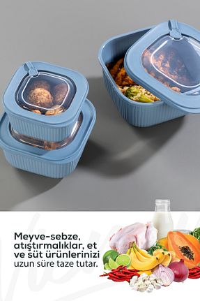 ظرف نگهداری آبی پلاستیک Vienev - کد 862487892
