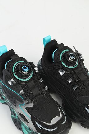کفش اسنیکر مشکی بچه گانه بند دار Benetton - کد 862499492