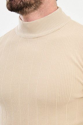 پلیور بژ مردانه اسلیم فیت Mcr - کد 859932012