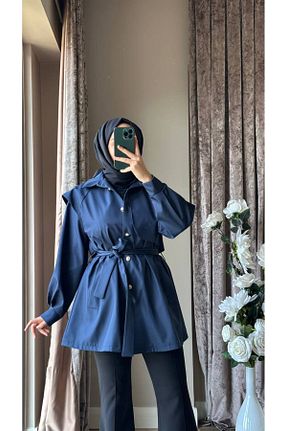 ترنچکت سرمه ای زنانه پلی استر MISEY BOUTIQUE - کد 862493027