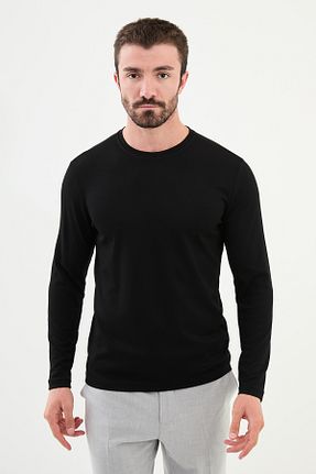 تیشرت مشکی مردانه اسلیم فیت Mcr - کد 859933586