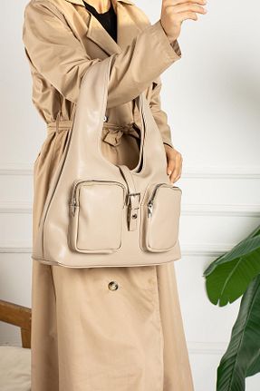 کیف دوشی قهوه ای زنانه چرم مصنوعی Bipanya - کد 792883955