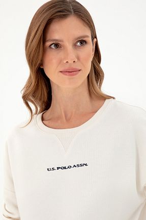 سوئیشرت بژ زنانه ساده U.S. Polo Assn. - کد 862507611