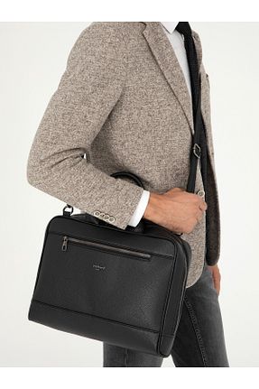 کیف دستی مشکی مردانه چرم مصنوعی Cacharel - کد 862509859
