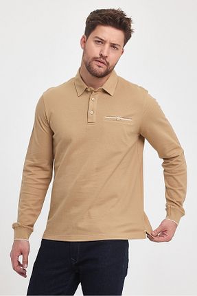 سوئیشرت بژ مردانه ساده ENQUE - کد 862523821