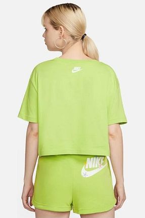 تیشرت اسپرت سبز زنانه اورسایز Nike - کد 707590507
