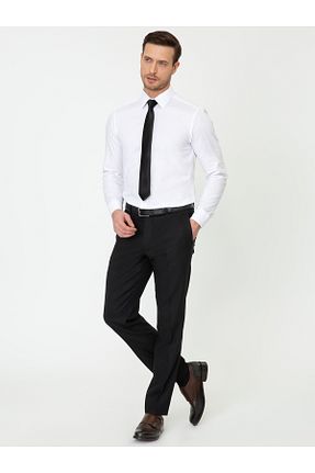شلوار مشکی مردانه پارچه Cacharel - کد 862561577