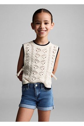 شلوارک و برمودا سرمه ای بچه گانه پارچه MANGO Kids - کد 820429997