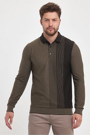 سوئیشرت قهوه ای مردانه اسلیم فیت ENQUE - کد 862567936