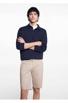 شلوارک و برمودا بژ مردانه اسلیم MANGO Teen - کد 821084839