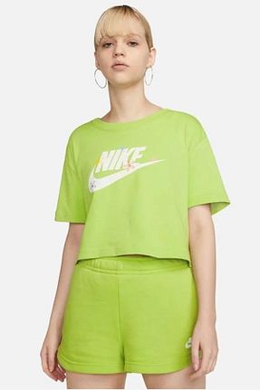 تیشرت اسپرت سبز زنانه اورسایز Nike - کد 707590507