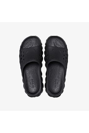 دمپائی مشکی زنانه پاشنه تخت Crocs - کد 848543369
