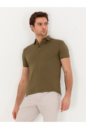 پولوشرت خاکی مردانه اسلیم فیت Cacharel - کد 862581064