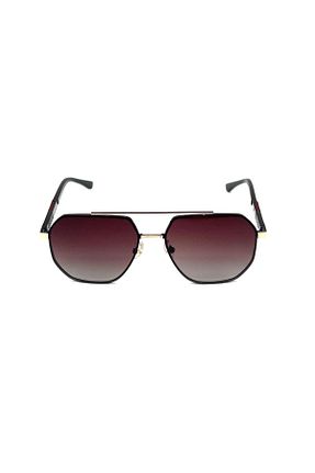 عینک آفتابی طلائی زنانه UV400 BLACK - کد 833509486