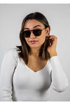عینک آفتابی سبز زنانه UV400 ZEISS - کد 759793911