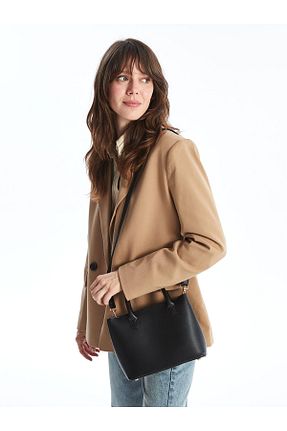 کیف دوشی مشکی زنانه چرم مصنوعی LC Waikiki - کد 904128388