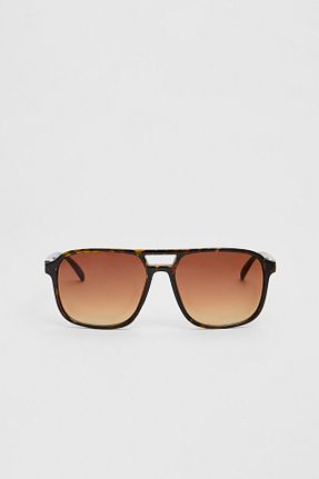 عینک آفتابی قهوه ای زنانه 55 Stradivarius - کد 825295246