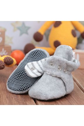 پاندوف طوسی بچه گانه پارچه ای Ella Bonna - کد 35816942