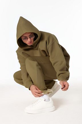 ست گرمکن خاکی مردانه پنبه پلی استر YAKAMEL - کد 862579775