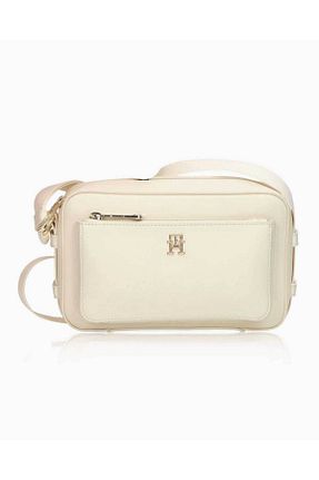 کیف دوشی بژ زنانه چرم مصنوعی Tommy Hilfiger - کد 815715943