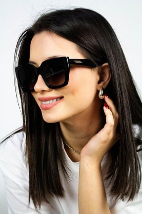 عینک آفتابی مشکی زنانه UV400 Rachel Paris - کد 833507828