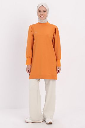 تونیک حجاب نارنجی زنانه پنبه پلی استر ALLDAY - کد 862581820