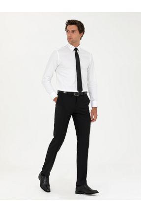 شلوار مشکی مردانه پارچه Cacharel - کد 862600065