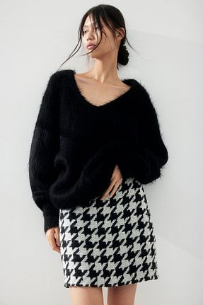 دامن سفید زنانه پلی استر H&M - کد 862600623