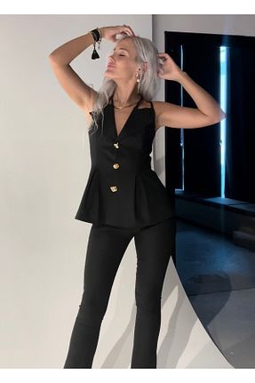 بلوز مشکی زنانه ساده B&W - کد 862597197