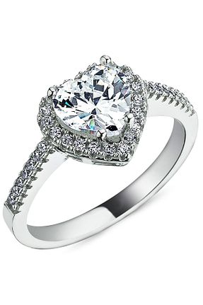 انگشتر نقره نارنجی زنانه زیرکن Takı Dükkanı - کد 36769657