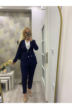 ست بالاتنه و پائین تنه طوسی زنانه بافتنی SUSEEMODA - کد 862610252