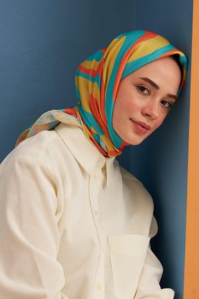روسری سبز پنبه ای İpekhan - کد 648330473