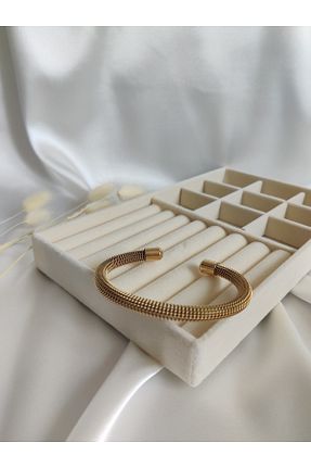 دستبند جواهر طلائی زنانه فلزی Neblys - کد 862633364