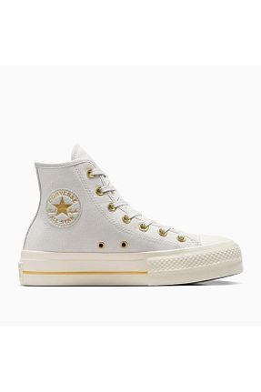 کفش اسنیکر طوسی زنانه بند دار Converse - کد 849200048