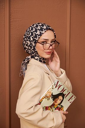 روسری نارنجی پنبه ای İpekhan - کد 778741700
