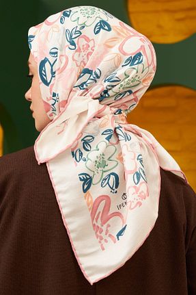 روسری صورتی پنبه ای İpekhan - کد 648330098