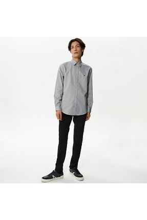 شلوار جین مشکی مردانه پاچه تنگ Lacoste - کد 815119598