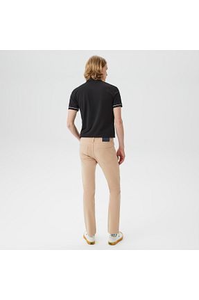 شلوار بژ مردانه پنبه ای Lacoste - کد 679440145