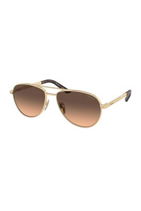 عینک آفتابی طلائی زنانه UV400 Prada - کد 862685273