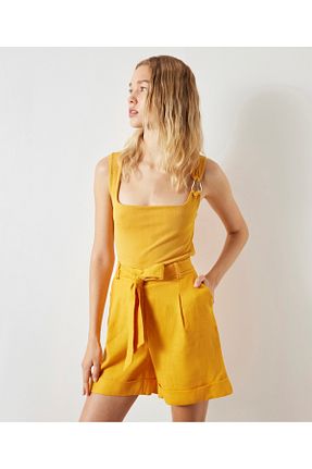 شلوارک و برمودا نارنجی زنانه فاق بلند İpekyol - کد 834879450