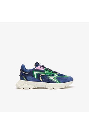 کفش اسنیکر آبی زنانه بند دار Lacoste - کد 814367522